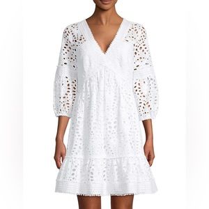 Lilly Pulitzer Lucinda Dress, Resort White Large Petal Eyelet, Size 00